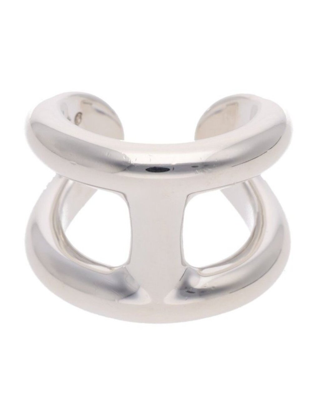 Hermes Osmose GM Silver Ring